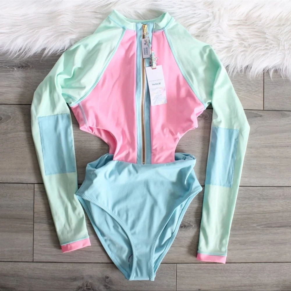 LSF X HURLEY - MAX COLORBLOCK LONG SLEEVE ZIP CUT OUT - Picture 6 of 13